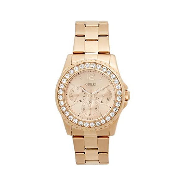 ゲス 腕時計 GUESS U12005L2 レディース 女性用 ウォッチ 時計 GUESS Factory Women's Rose Gold-Tone Multifunction Watch, NS