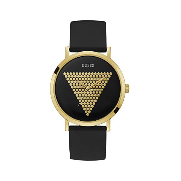 ゲス 腕時計 GUESS W1161G1 メンズ 男性用 ウォッチ 時計 GUESS Men's Year-Round Stainless Steel Quartz Watch with Silicone Strap, Black, 20 (Model: W1161G1)