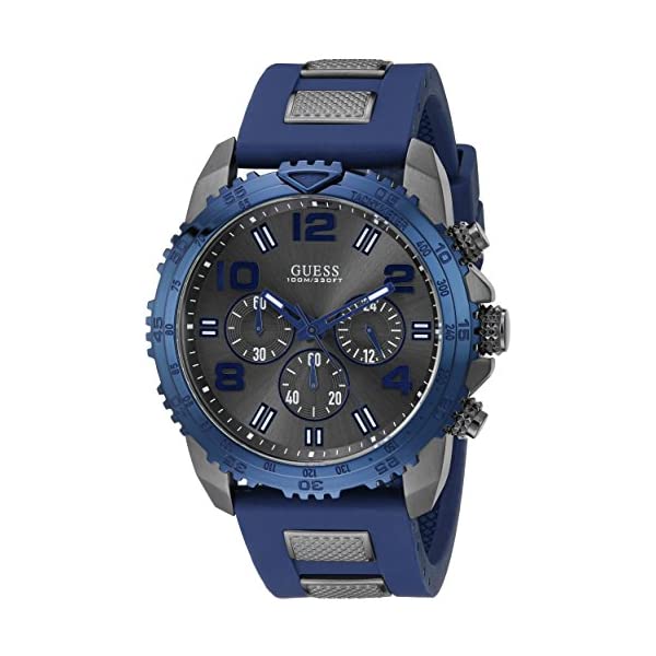 ゲス 腕時計 GUESS U0599G2 メンズ 男性用 ウォッチ 時計 Guess Men's U0599G2 Silicone Sporty Multi-Function Analog Quartz Movement Blue Watch