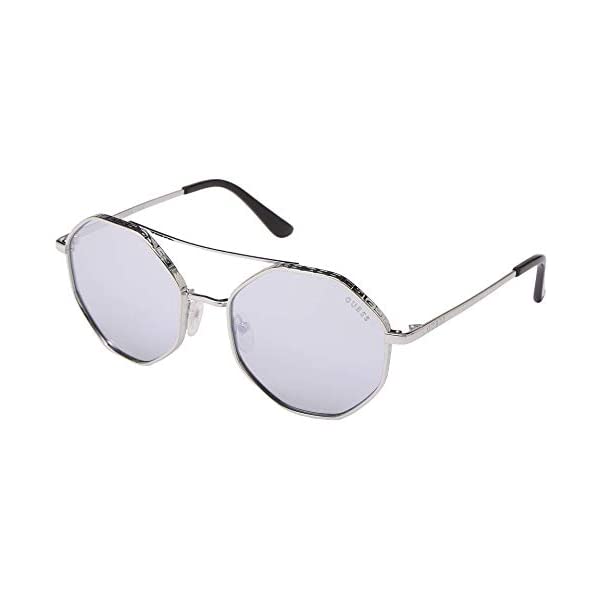 ゲス ウォッチ GUESS GU763610C55 黒眼鏡 眼鏡 メガネ GUESS GU7636 Shiny Light Nickeltin/Smoke Mirror One Size