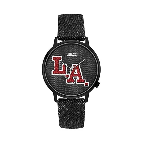 ゲス ウォッチ GUESS V1011M2 御覧なさる 時辰儀 Guess L.A. Originals Black Dial Leather Watch V1011M2