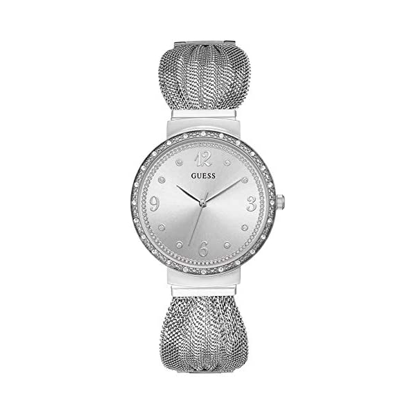 ゲス 腕時計 GUESS W1083L1 レディース 女性用 ウォッチ 時計 Guess Womens Analogue Watch Chiffon with Stainless Steel Strap