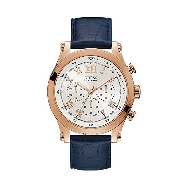 ゲス ウオッチ GUESS W1105G4 メンズ 成人男性用 ご覧なさる 時辰儀 Guess Anchor Mens Analog Quartz Watch with Leather Bracelet W1105G4