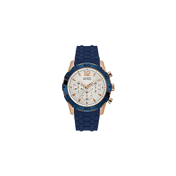ゲス 腕時計 GUESS W0864G5 メンズ 男性用 ウォッチ 時計 Guess Watches Men\'s Guess Men\'s Blue-Rose Gold-White Watch