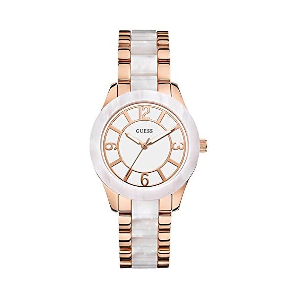 ゲス 腕時計 GUESS W0074L2 レディース 女性用 ウォッチ 時計 GUESS Women's W0074L2 Stainless Steel Rose Gold-Tone & White Marbleized Watch