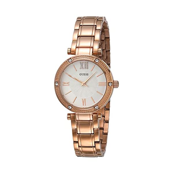 ゲス ウオッチ GUESS W0767L3 御覧になる 時辰儀 GUESS Factory Rose Gold-Tone Petite Sparkle Watch