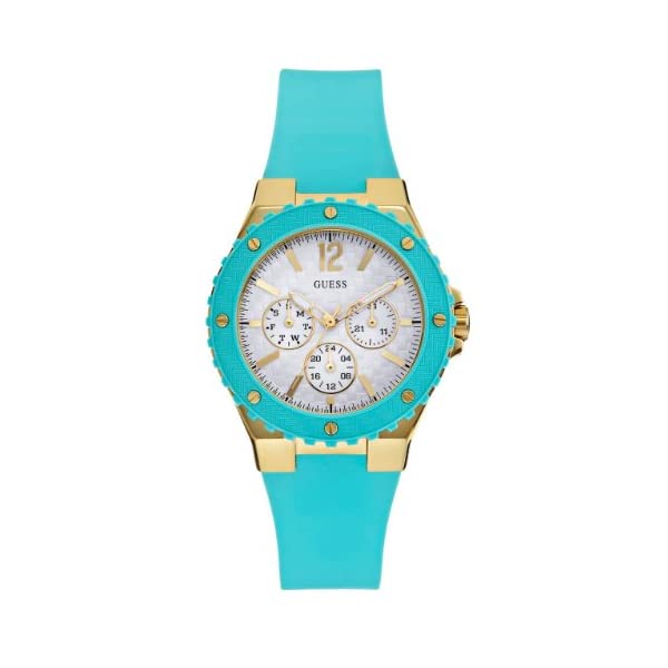 ゲス 腕時計 GUESS U0149L3 レディース 女性用 ウォッチ 時計 GUESS Women\'s U0149L3 Turquoise and Gold-Tone Feminine Sport Watch