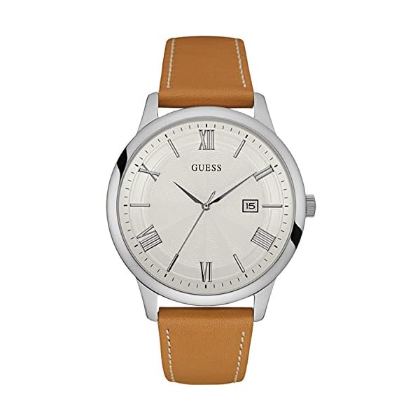 ゲス 腕時計 メンズ 男性用 GUESS W0972G1 時計 ウォッチ Guess Watches Men\'s Guess Men\'s Leather Brown-Beige Watch