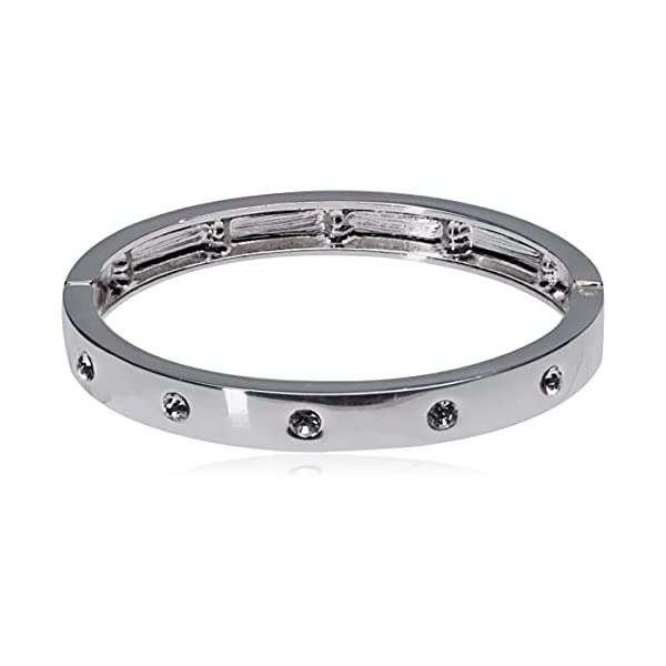 ゲス 腕輪 バングル 水晶 付属品 グッズ GUESS 297185-21 Guess Narrow Hinge with Crystal Bangle Bracelet
