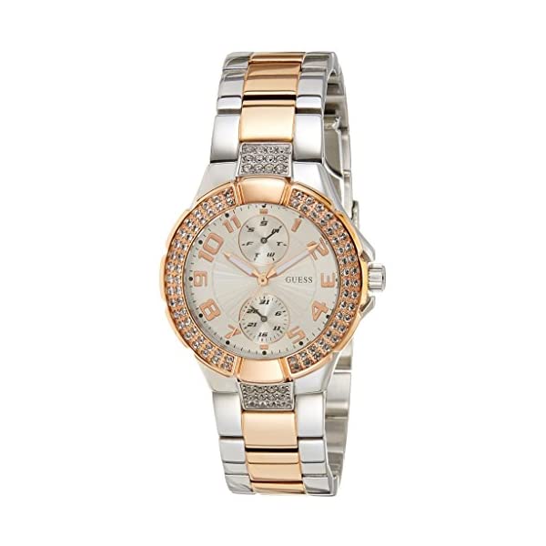 ゲス 腕時計 レディース 女性用 GUESS W15072L2 時計 ウォッチ Guess W15072L2 Ladies MINI PRISM Silver Gold Watch