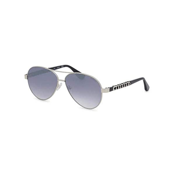 ゲス サングラス メガネ 眼鏡 GUESS GU7518-S Guess GU7518-S Sunglasses - Shiny Light Nickeltin Frame, Blu Mirror Lenses, 58 mm GU7518-S5810X