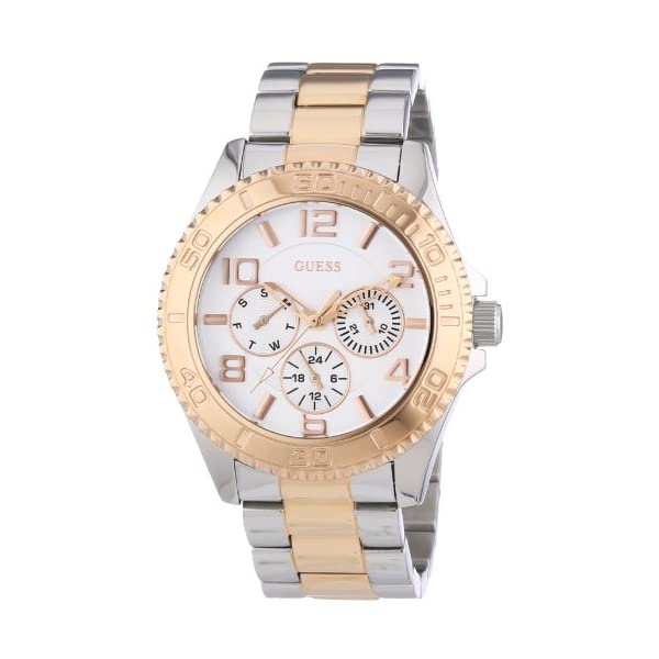 ゲス ウオッチ GUESS W0231L5 時辰儀 ご覧なさる Guess Sports Silver/Rose Gold Watch W0231L5