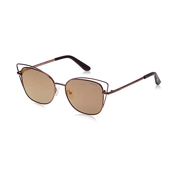 ゲス サングラス メガネ 眼鏡 GUESS GU7528A GUESS GU7528 Shiny Dark Brown/Brown Mirror One Size