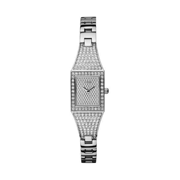 ゲス ウオッチ GUESS U12621L1 時辰儀 御覧になる Art Deco-Inspired Sparkle インチ Silvertone