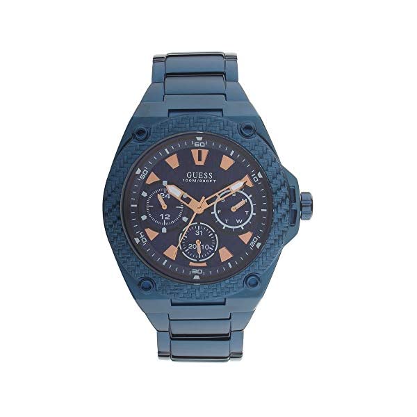 ゲス 腕時計 メンズ 男性用 GUESS W1305G4 時計 ウォッチ Guess Men's Stainless Steel Multi-Function Watch (W1305G4, Blue, Free Size)