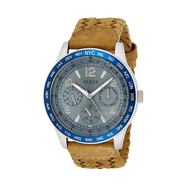 ゲス 腕時計 GUESS W1244G1 時計 ウォッチ GUESS W1244G1,Men Casual,Multi-Function,with Leather Strap