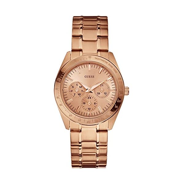 ゲス 腕時計 レディース 女性用 GUESS W13101L1 時計 ウォッチ GUESS W13101L1 Women\'s Dress Elegant,Stainless Steel Case & Bracelet,Rose Gold Tone,Multifunction Dial,Date,50m WR