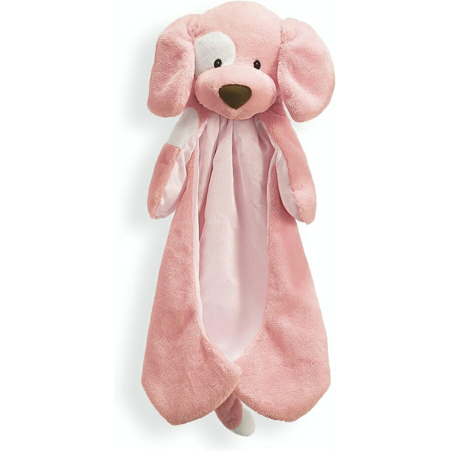 ガンド ベビー スパンキー ザ ドッグ ハギーバディ 犬 イヌ ぬいぐるみ ベビーブランケット内蔵 ピンク 15インチ GUND Baby Spunky The Dog Huggybuddy Stuffed Animal with Built-in Baby Blanket, Pink, 15&rdquo;｜i-selection