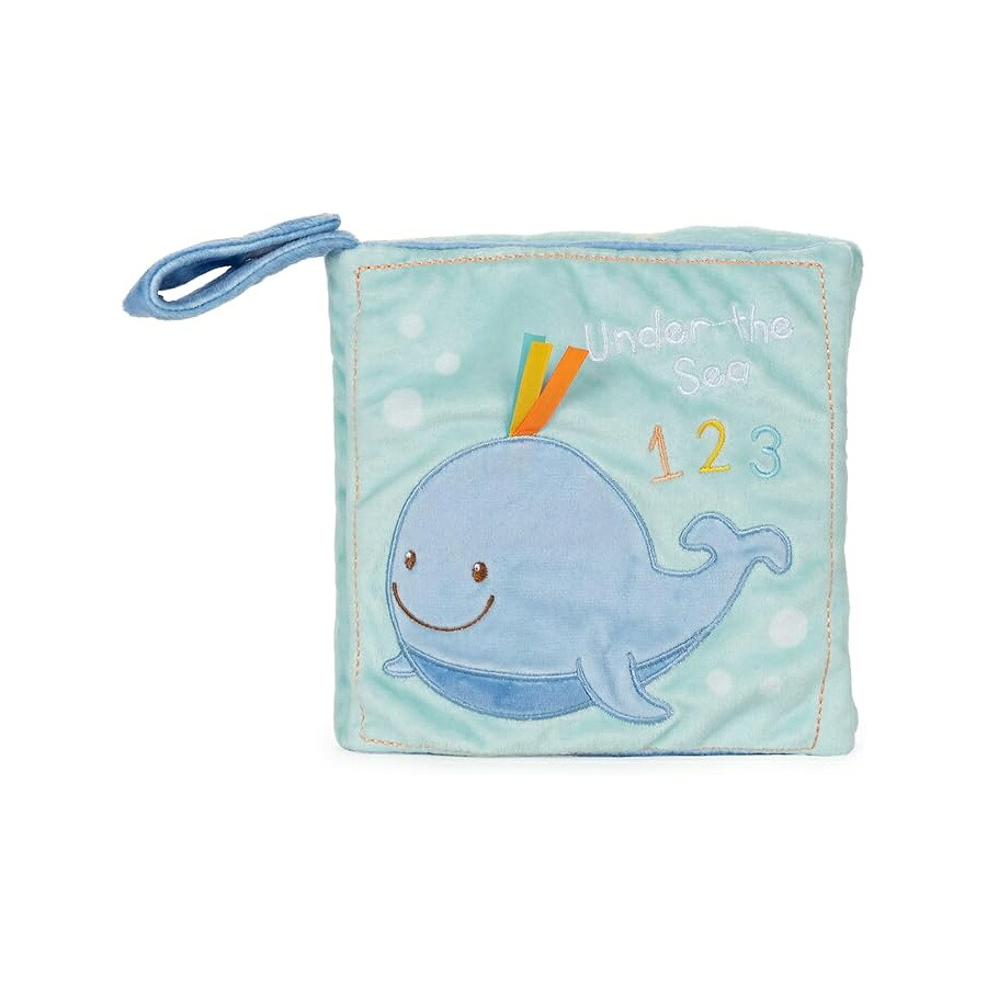 ガンド ベビー クジラ ソフトブック ぬいぐるみ 感覚を刺激するおもちゃ 知育玩具 8インチ GUND Baby Sleepy Seas 123 Whale Soft Book Plush Stuffed Sensory Stimulating Toy, 8"|i-selection
