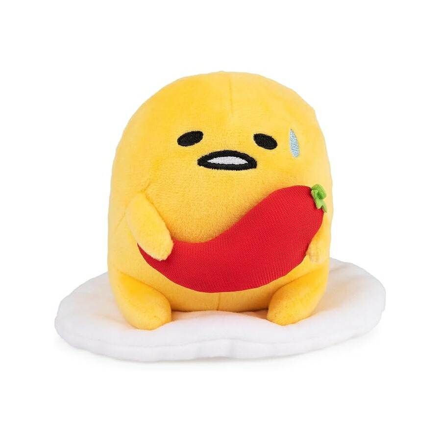 ガンド サンリオ ぐでたま ぬいぐるみ スパイシーなぐでたまぬいぐるみ 客体年歯 1 歳以上 5 in GUND Sanrio Gudetama The Lazy Egg Stuffed Animal, Spicy Gudetama Plush Toy for Ages 1 and Up, 5”