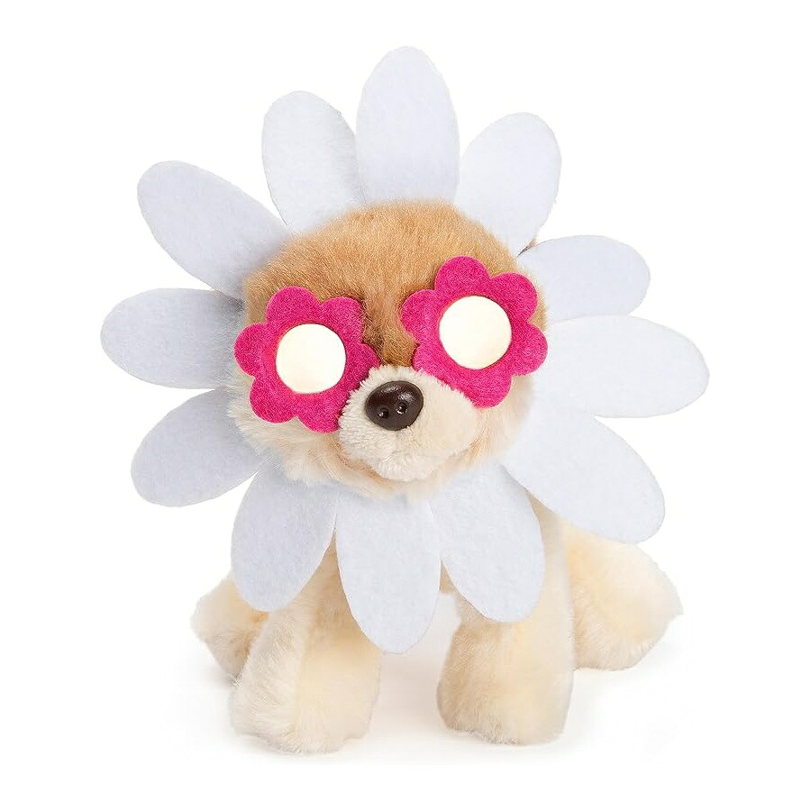 ガンド 領域で何はさておき愛くるしい犬 Itty Bitty Boo デイジーフラワー #61 ぬいぐるみ 春のかざり付ける さくら色と白 5in GUND Boo, The World’s Cutest Dog, Itty Bitty Boo Daisy Flower #61, Stuffed Animal Plush, Spring Decor, Pink and White, 5”