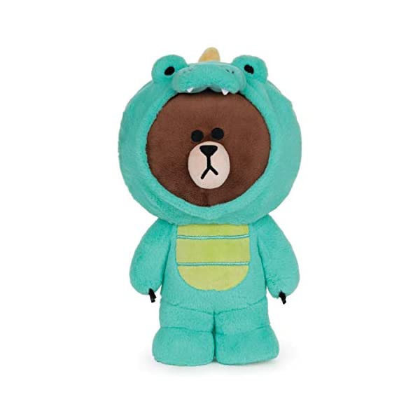 楽天市場 ガンド ラインフレンズ Lineフレンズ ぬいぐるみ ブラウン グッズ Gund Line Friends Dino Brown Dinosaur Bear Plush Stuffed Animal 12 I Selection