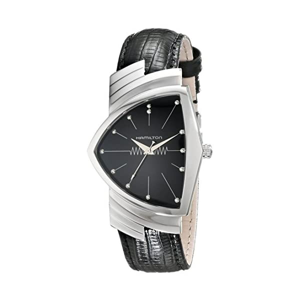 ハミルトン 腕時計 ウォッチ Hamilton H24411732 ベンチュラ メンズ 男性用 Hamilton Mens H24411732 Ventura Stainless Steel Watch with Black Leather Band