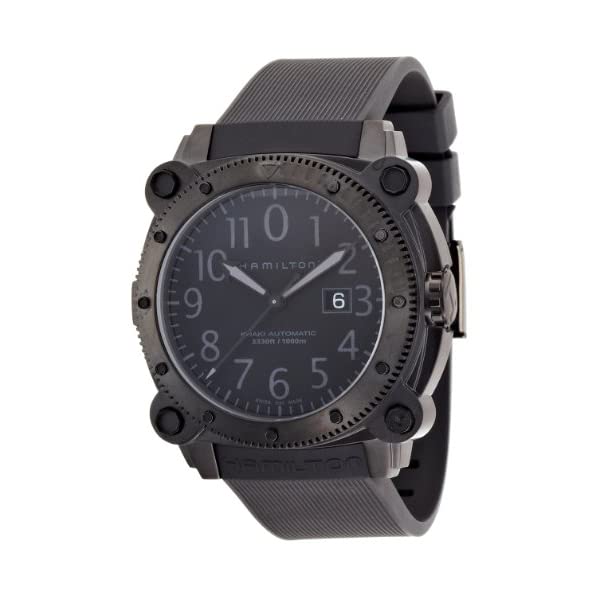 ハミルトン 腕時計 ウォッチ Hamilton H78585333 カーキ ネイビー メンズ 男性用 Hamilton Men's H78585333 Khaki Navy BelowZero Black Dial Watch