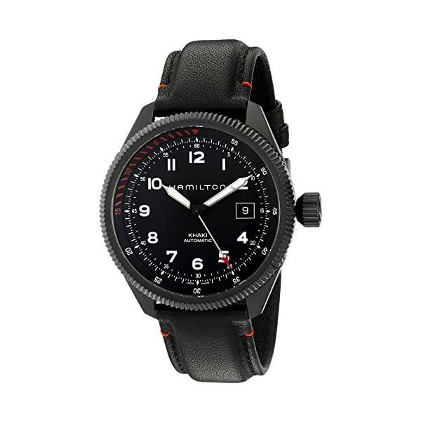 ハミルトン 腕時計 ウォッチ Hamilton H76695733 カーキ オートマチック 自動巻き メンズ 男性用 Hamilton Men's H76695733 Khaki Takeoff Auto Air Zermatt Automatic Black Watch｜i-selection