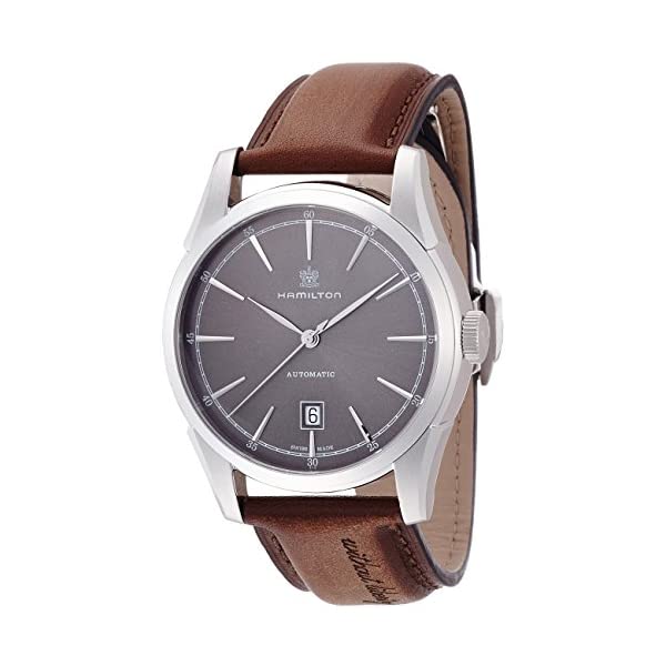 ハミルトン 腕時計 ウォッチ Hamilton H42415591 クラシック オートマチック 自動巻き メンズ 男性用 Hamilton Men's Timeless Classic Stainless Steel Swiss-Automatic Watch with Leather Calfskin Strap, Brown, 22 (Model: H42415591)|i-selection