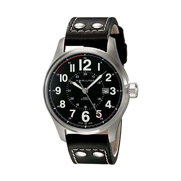 ハミルトン ウオッチ ご覧なさる Hamilton H70615733 カーキ メンズ 成人男性用 Hamilton Men\u0027s H70615733 Khaki Officer Black Dial Watch