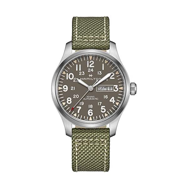 ハミルトン ウオッチ 御覧になる Hamilton H70535081 カーキ 緑であること 活動の領域 自動小銃 自動小銃一巻き メンズ 成人男性用 Hamilton Men\u0027s Khaki Field Automatic Watch with Green Canvas Strap H70535081 メンズ腕時計-腕時計