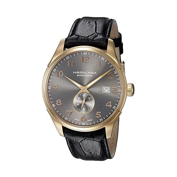 ハミルトン 腕時計 ウォッチ Hamilton H42575783 ジャズマスター オートマチック 自動巻き メンズ 男性用 Hamilton Men's 'Jazzmaster' Swiss Automatic Gold and Black Leather Casual Watch (Model: H42575783)