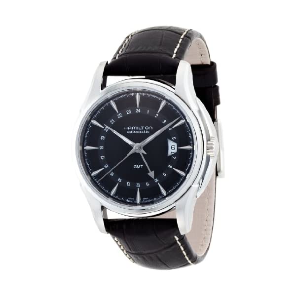 ハミルトン 腕時計 ウォッチ Hamilton H32585531 ジャズマスター メンズ 男性用 Hamilton Men's H32585531 Jazzmaster Traveler Black GMT Dial Watch