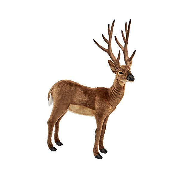 ハンサ 牡鹿 鹿 真っ白いしっぽ ぬいぐるみ Hansa White Tailed Deer Plush