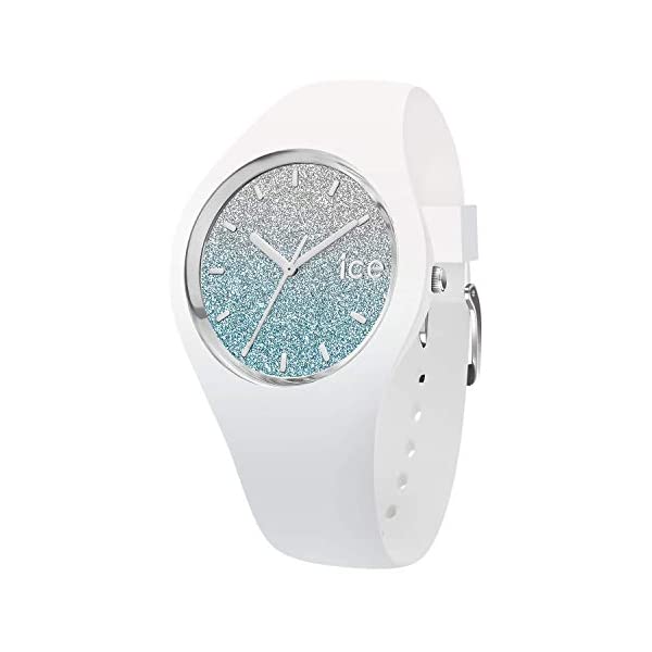 アイスウォッチ 腕時計 IceWatch レディース 女性用 Ice-Watch - ICE lo White Blue - Women\'s Wristwatch with Silicon Strap - 013429 (Medium)