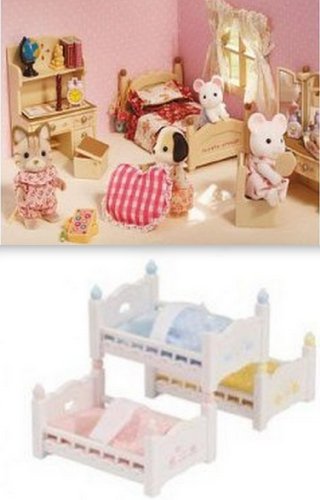 Sylvanian Families Doll Bedroom Three Steps Bed Set Calico Critters Girl S Bedroom Triple Bunk Bed Sets