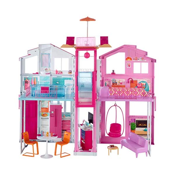 barbie pink passport townhouse