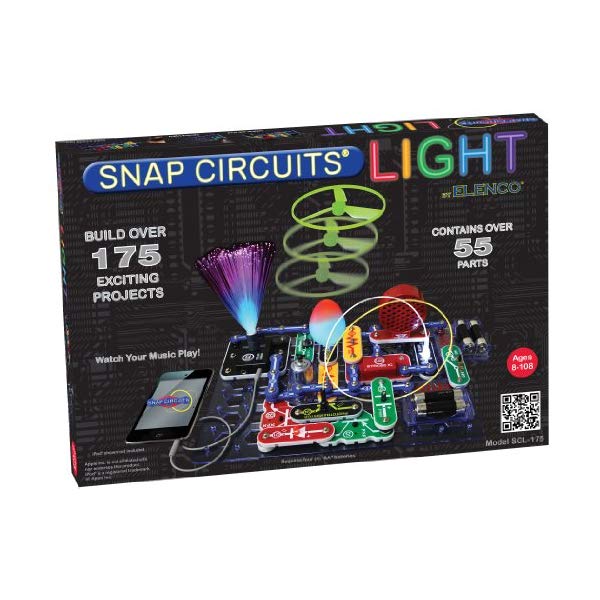 エレンコ 人造人間 陰電子手あそび 知育手あそび Snap Circuits SCL-175 Lights Electronics Exploration Kit | Over 175 Exciting STEM Projects | 4-Color Project Manual | 55 Snap Modules | Unlimited Fun