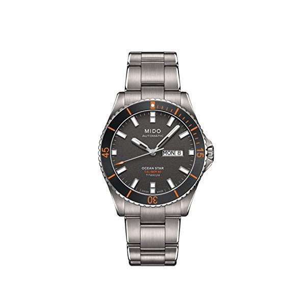 ミドー 大海原はやりっ子 メンズウオッチ Mido Ocean Star Captain V M026.430.44.061.00 Grey / Silver Titanium Analog Automatic Men\u0027s Watch