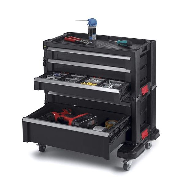 ケーター Diy 工具収納ラック ガレージ Keter 5 Drawer Modular Garage Tool Organizer Black Pastryperfection Com