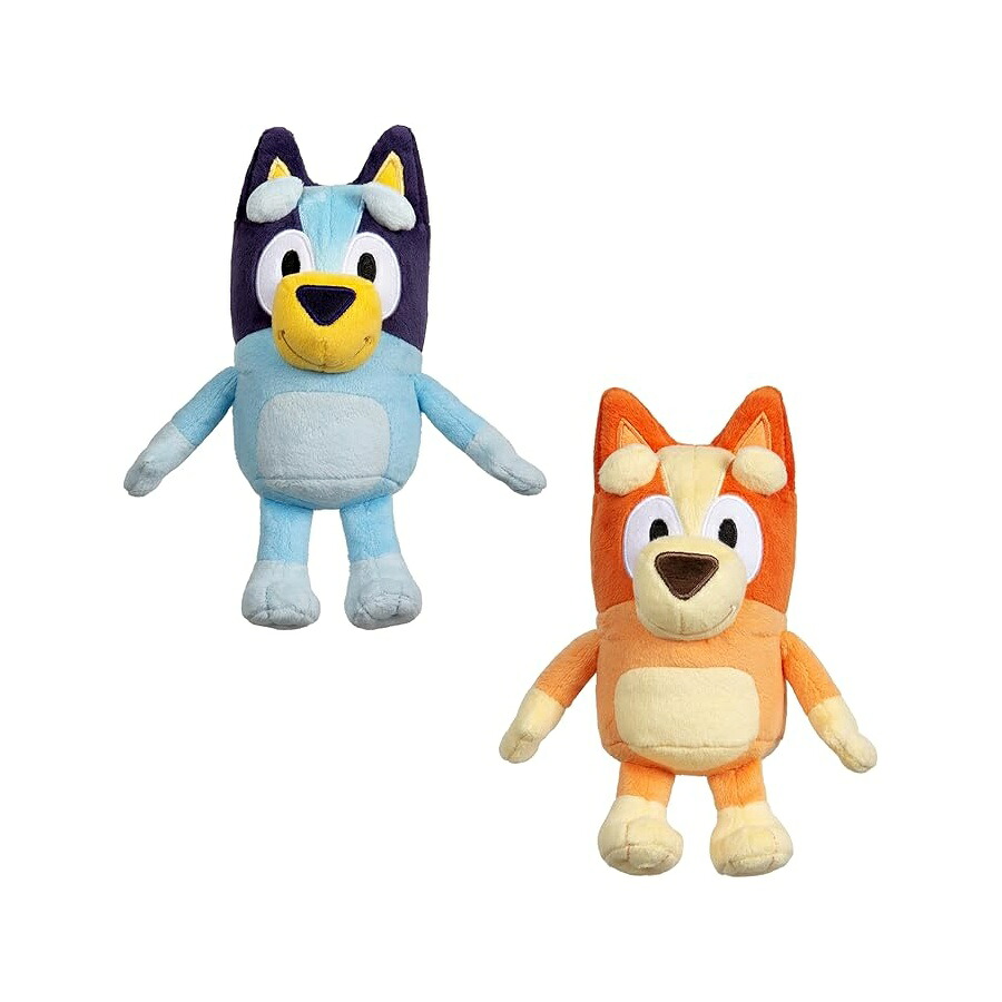 キーノー \u0026 ブルーイ ぬいぐるみ バンドル ? 押さえるのホンブルグ帽 ブルーイ 手あそび 2 個容器に並べる、晴れ晴れしい出どころ、刺しゅう科目、見せ物ひと休みまたは謂われ因縁ひと休み用のぬいぐるみ文字記号 Bingo \u0026 Bluey Plush Toys Bundle ? Exclusive 2-Pack Soft Bluey Toys, Deluxe