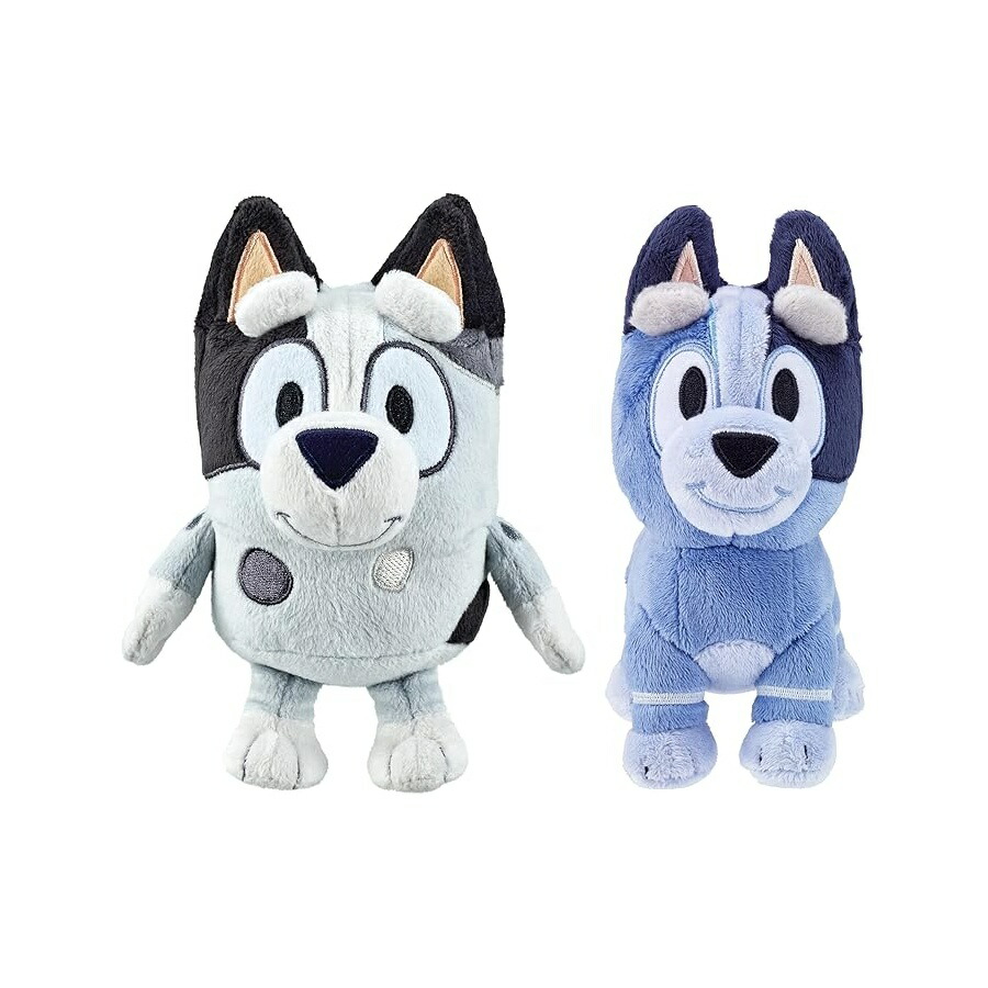 Bluey マフィン \u0026 靴下 お一揃いのぬいぐるみ仕掛ける - 7in \u0026 7.5 inのパステル色の抱きしめたぬいぐるみ、晴れ晴れしい出どころ付き添い人、命のせんたくや謂われ因縁の第四次元に至適 Bluey Muffin \u0026 Socks Matching Stuffed Animals Plush Set ? 7\" \u0026 7.5\"" Soft Cuddly Plush Doll with Deluxe"