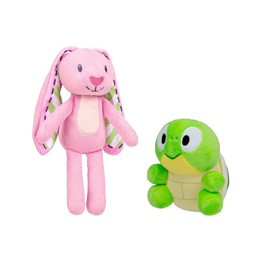 Bluey Friends 赤ちゃん用ぬいぐるみ 2 風呂敷き包み、ディスケットとタートル男の子のテレビ受像機放送番組ぬいぐるみ、愛くるしげプレイタイムの赤ちゃん用ぬいぐるみ、Bluey 差し上げ物 客体年歳 3 歳以上 Bluey Friends 2-Pack Plush Stuffed Animals for Kids, Floppy and Turtleboy TV Show Plushies,