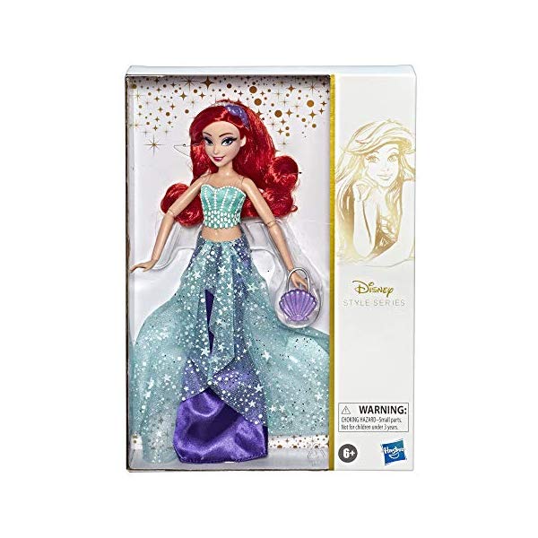 ディズニープリンセス アリエル リトルマーメイド スタイルシリーズ コンテンポラリー ドール 人形 フィギュア グッズ おもちゃ Disney Princess Style Series, Ariel Doll in Contemporary Style with Purse & Shoes|i-selection