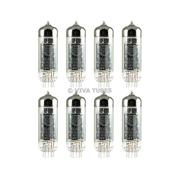 ムラード Mullard 真空管 ギター ベース アンプ 直輸入 Brand New Plate Current Matched Octet (8) Mullard Reissue EL84 / 6BQ5 Tubes