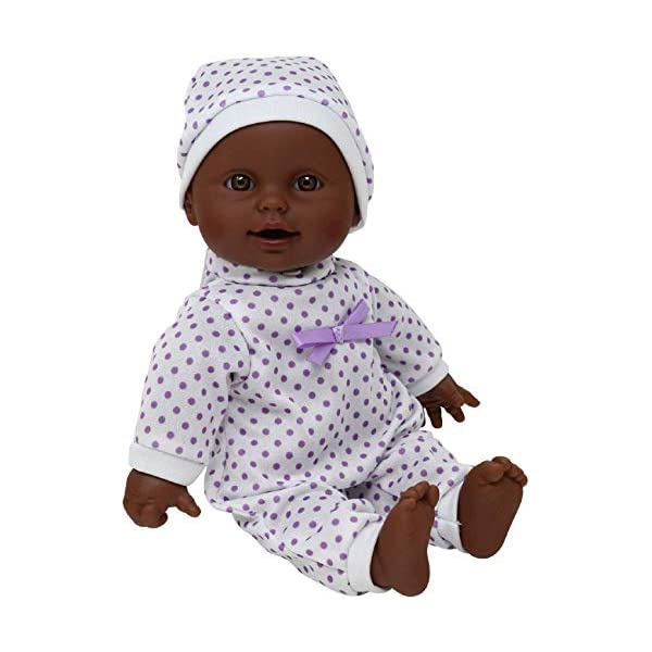ベビードール 赤ちゃん人形 着せ替え おままごと 11 inch Soft Body African American Newborn Baby Dolln Gift Box - Dollacifier Included