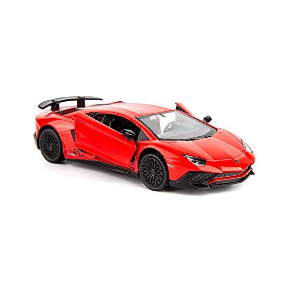 ランボルギーニ アヴェンタドール LP700-4 モデルカー ダイキャスト 模型 ミニカー グッズ 納車祝い プレゼント インテリア スーパーカー TGRCM-CZ 1/36 Scale Aventador LP700-4 Casting Car Model, Zinc Alloy Toy Car for Kids, Pull Back Vehicles Toy Car