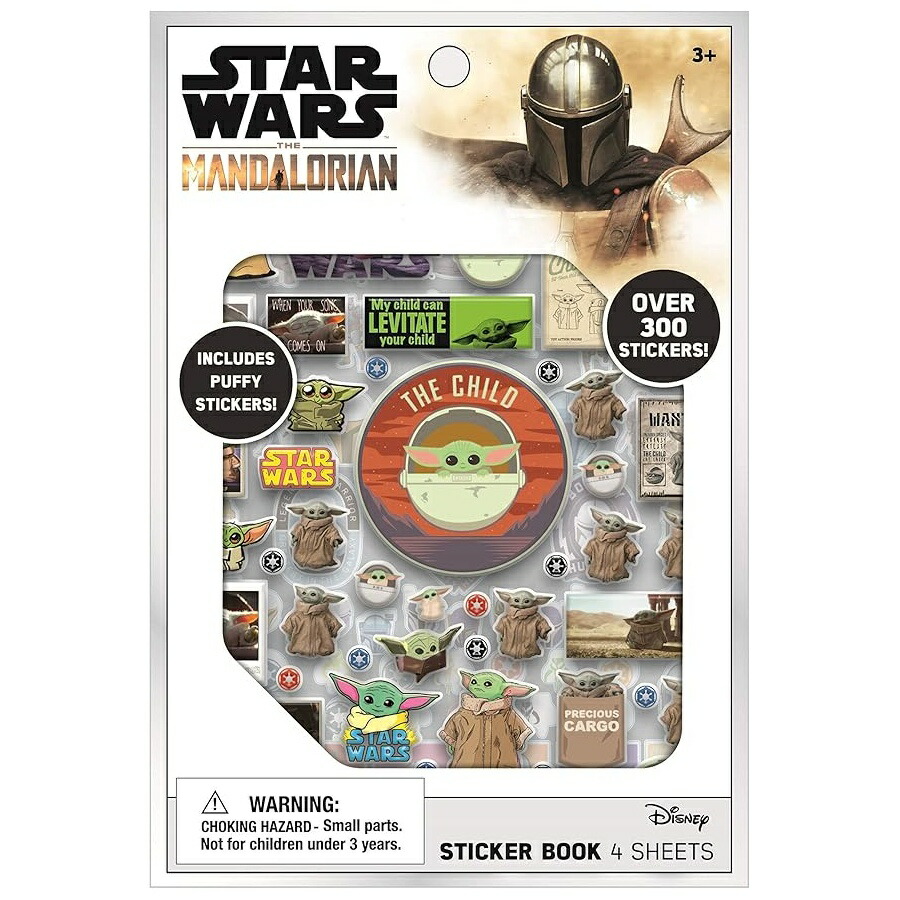 スターウォーズ マンダロリアン グローグー ベビーヨーダ ステッカー 読みもの 容器に並べる ステッカー 300 枚以上 Baby Yoda Star Wars The Mandalorian Sticker Book Pack Over 300 Stickers