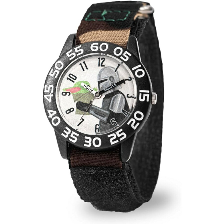 スターウォーズ マンダロリアン グローグー ベビーヨーダ ウオッチ キッズ ナイロンストラップ 御覧になる STAR WARS Watch for Boys Ages 3?7